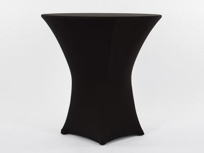 Party stôl + návlek stretch čierny 